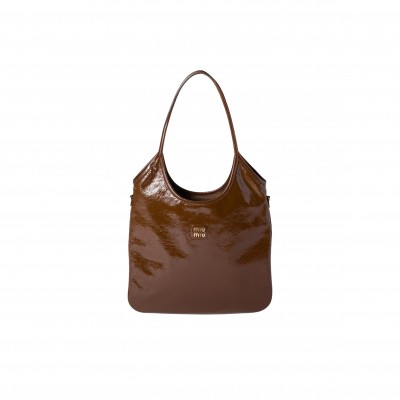 MIU MIU IVY NAPLAK PATENT LEATHER BAG 5BG231 (40*35cm)